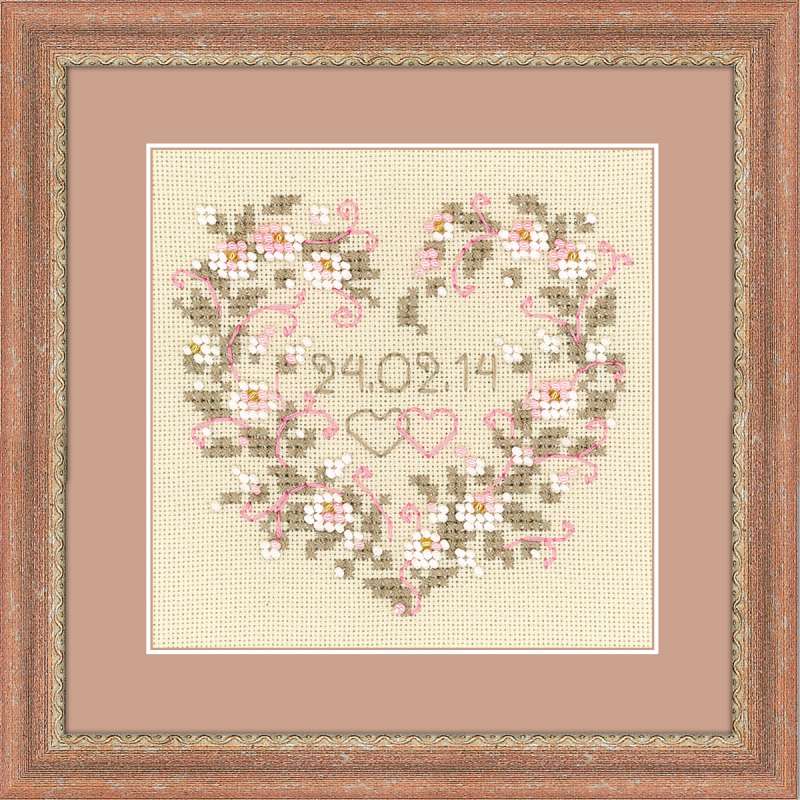 cross stitch kit wedding metric