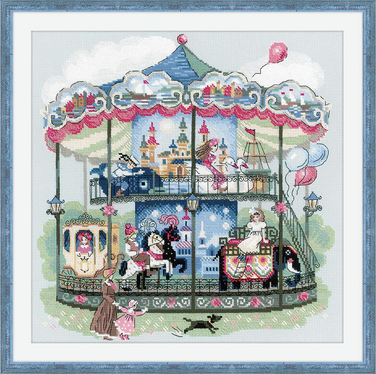 cross stitch kit Carousel