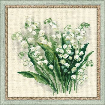 Cross stitch kits by LetiStitch brand forget-me-not and hortensia