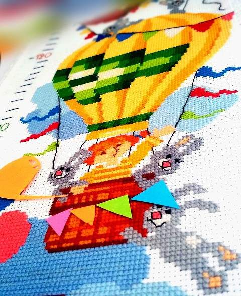 cross stitches height meter