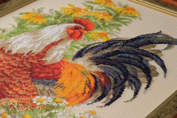 Cross stitch kits Rooster and Hen