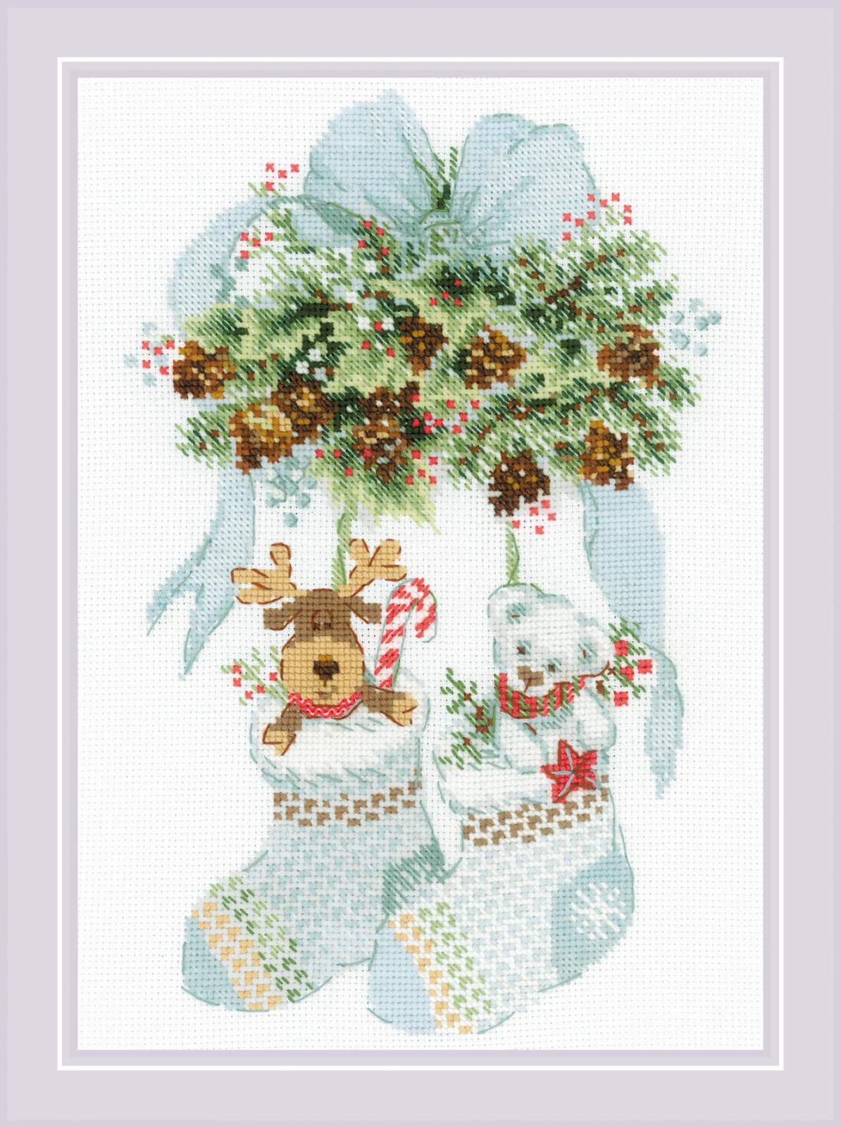 Bambi Riolis Cross Stitch Kit/ Counted Cross Stitch Kit for Kids/full DIY Cross  Stitch Kit for Beginners 