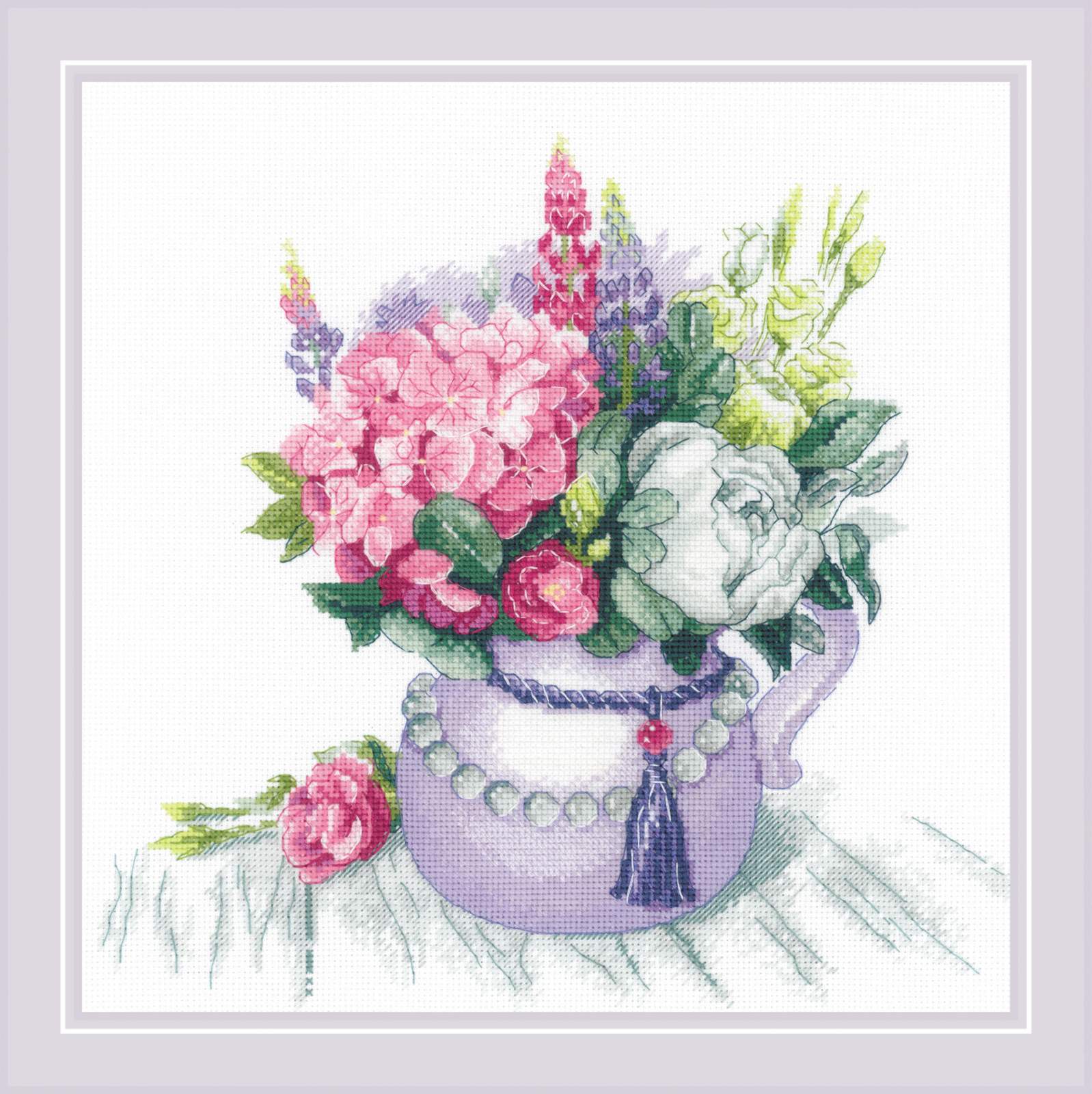 Riolis Cross Stitch Kit Watercolor Roses 