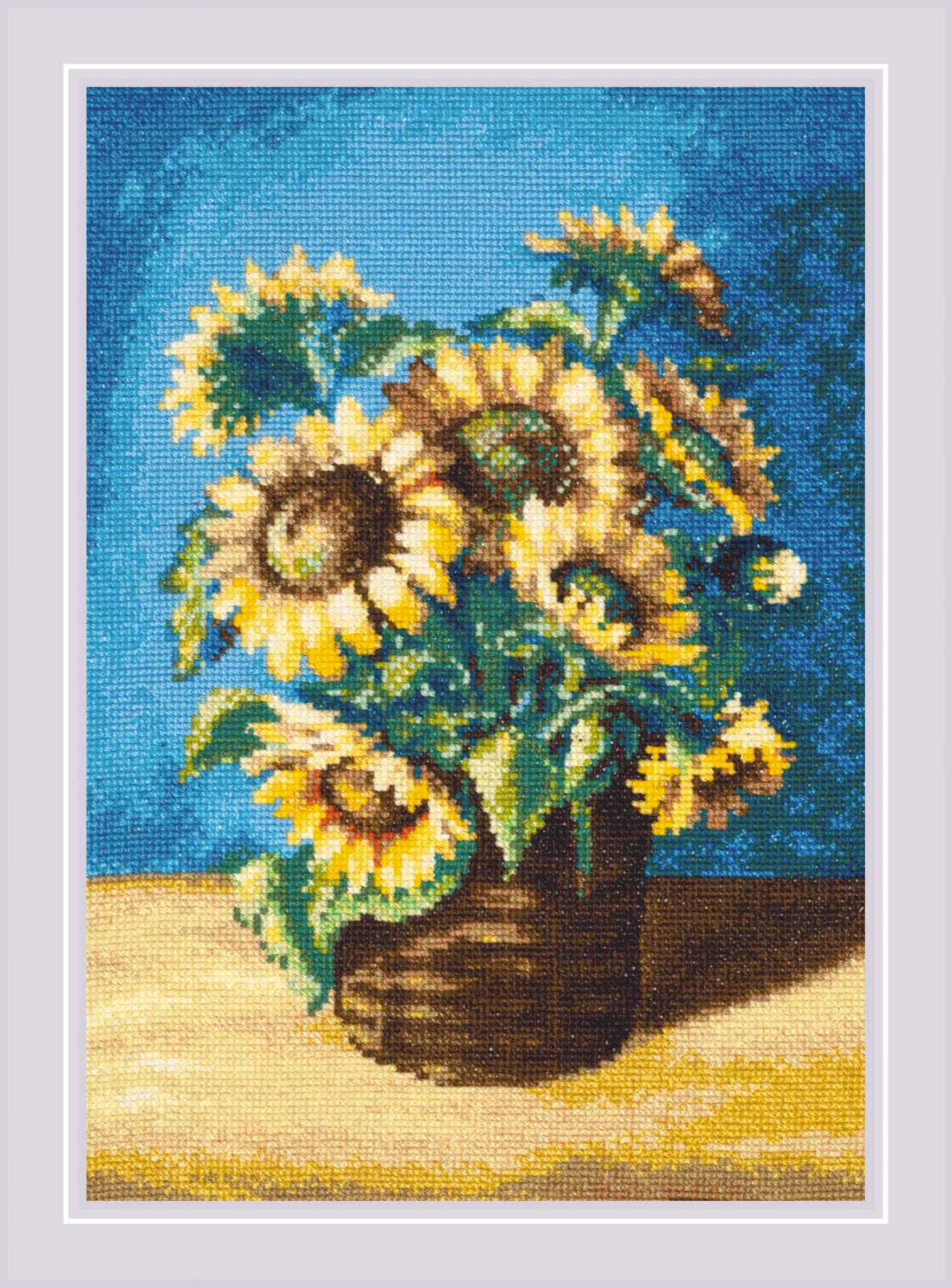 RIOLIS cross stitch kit Sunflowers in a Basket