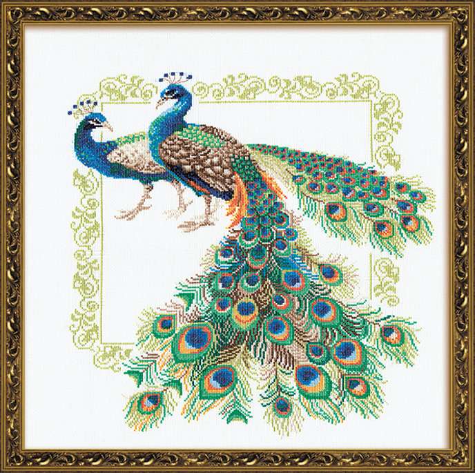  RIOLIS Cross Stitch Kit 10.25X7.75, Herons (14 Count)